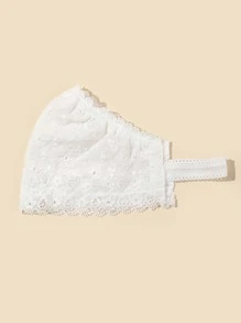 1 Mũ chống nắng họa tiết hoa cho bé - trắng - Xem 3