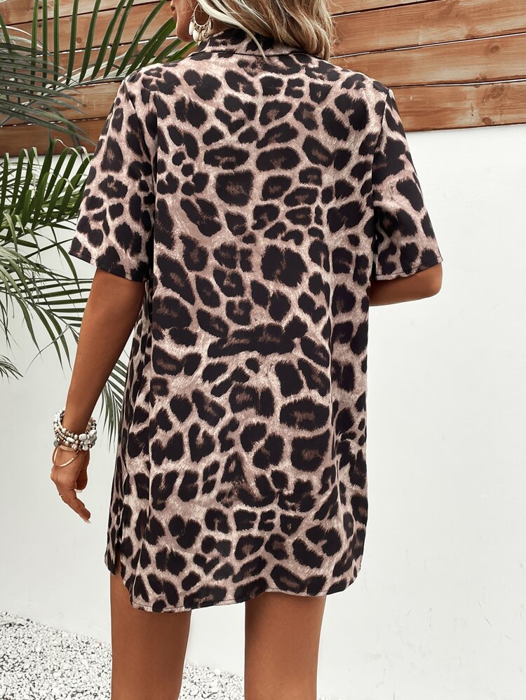 Leopard Print Shirt & Shorts