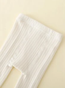 3 piezas Medias de 3/4 de longitud a rayas de color moteado, unisex para bebé, apropiado para uso diario - Multicolor - Ver 3