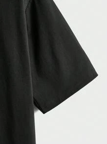 Manfinity RebelGame Nam Áo thun Bông Đồ họa Chữ cái - màu đen - Xem 5