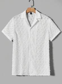 Manfinity VCAY Men Solid Fuzzy Shirt - White - View 1