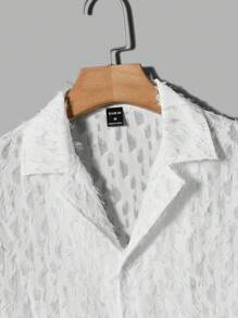 Manfinity VCAY Men Solid Fuzzy Shirt - White - View 3