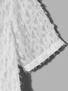 Manfinity VCAY Men Solid Fuzzy Shirt - White - View 4