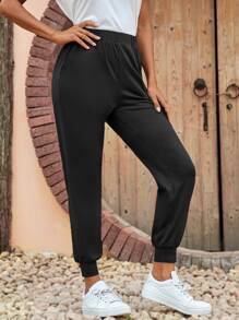 SHEIN LUNE 素色斜口袋長褲