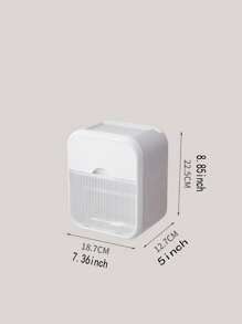 1pc Multifunction Bathroom Toilet Paper Holder - White - View 8