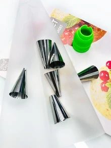 9 piezas Juego de puntas de tubería - Blanco - Ver 2