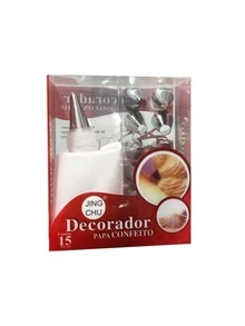 15pcs Piping Nozzle & Piping Bag Set - Red - View 1