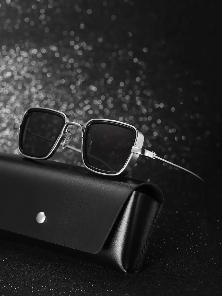 POLASUP 1 chiếc kính mát Punk kim loại cho nam, kính thời trang, kính độc đáo cổ điển bóng kim loại nặng Cyberpunk, thích hợp cho mùa hè, mọi mùa, sử dụng ngoài trời cho kỳ nghỉ bãi biển mùa hè, ngoài trời, du lịch - Bạc - Xem 1