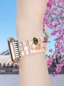 合成樹脂珠子裝飾錶帶適用於Apple Watch - 彩色 - 查看 5