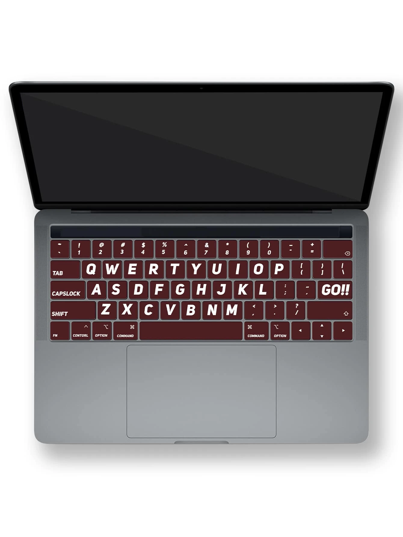 1入組字母圖案鍵盤貼紙適用於13英寸MacBook Pro - 彩色 - 查看 1