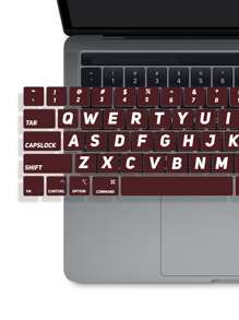 1入組字母圖案鍵盤貼紙適用於13英寸MacBook Pro - 彩色 - 查看 2