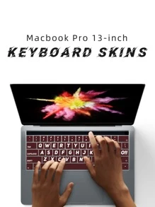 1入組字母圖案鍵盤貼紙適用於13英寸MacBook Pro - 彩色 - 查看 8