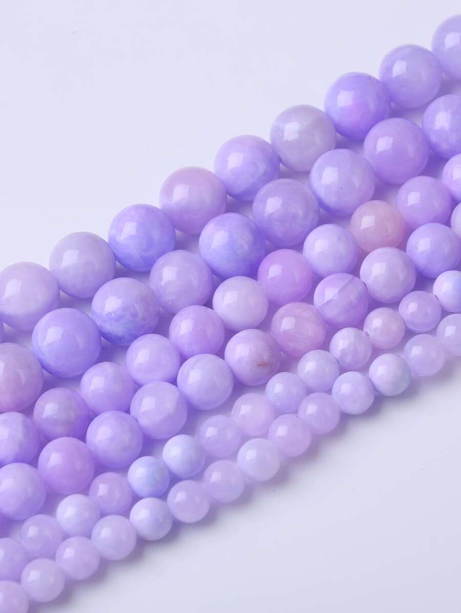 1 Giả Tưởng Mã Não Tím Rời Đính Hạt Cho Tự Làm Vòng Tay, Vòng Cổ, Trang Sức Làm - Màu tím - Xem 1