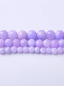 1 Giả Tưởng Mã Não Tím Rời Đính Hạt Cho Tự Làm Vòng Tay, Vòng Cổ, Trang Sức Làm - Màu tím - Xem 3