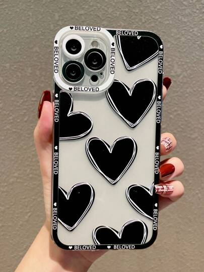 モリオンハート♡♡No.2135 ハート柄落下防止スマホケース | SHEIN JAPAN