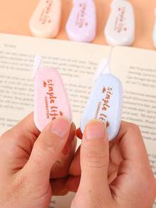 MOYL 6 Màu Hỗn Hợp Chữ Đồ Họa Mini Băng Chỉnh, đơn Giản Di Động Mất Trắng Băng Chỉnh Cho Học Sinh, Văn Phòng - Nhiều màu - Xem 3