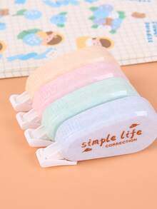 MOYL 6 Màu Hỗn Hợp Chữ Đồ Họa Mini Băng Chỉnh, đơn Giản Di Động Mất Trắng Băng Chỉnh Cho Học Sinh, Văn Phòng - Nhiều màu - Xem 4