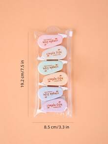 MOYL 6 Màu Hỗn Hợp Chữ Đồ Họa Mini Băng Chỉnh, đơn Giản Di Động Mất Trắng Băng Chỉnh Cho Học Sinh, Văn Phòng - Nhiều màu - Xem 6