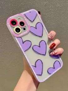 愛心圖案防摔手機殼 - 彩色 - 查看 1