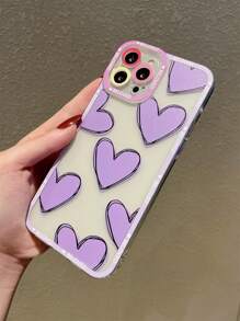 愛心圖案防摔手機殼 - 彩色 - 查看 2