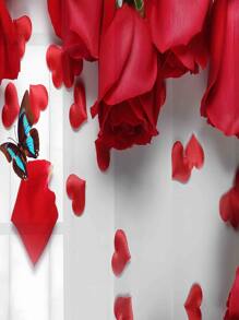 2 Cái/bộ Hoa Hồng Hoa Văn Sheer Màn, Polyester Lọc Ánh Sáng Riêng Tư Màn Sheer Cho Phòng Khách Và Phòng Ngủ - Nhiều màu - Xem 4