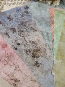 60pcs Flower Pattern Material Paper, Vintage Multi-purpose Decorative Craft Paper For DIY Craft, Decoration - Multicolor - View 5