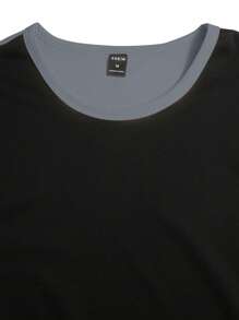 Manfinity Homme Bộ hai mảnh Nam Dây kéo Khối Màu Giải trí - Xám - Xem 3