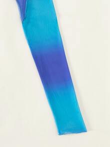 SHEIN SXY Áo che Nữ Ombre - Màu xanh lam - Xem 6