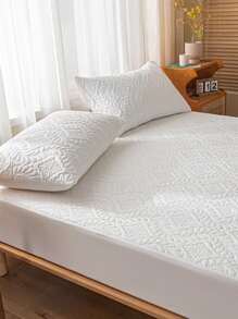 1 Cặp Vỏ Gối Họa Tiết Không Chất Độn, Vỏ Gối Đơn Giản Cho Giường - trắng - Xem 6