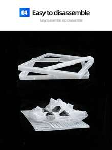 1入組可拆式吸盤網狀懸浮魚殖網，適用於各種魚缸和水族箱，用於魚類繁殖和隔離 - 白色 - 查看 3