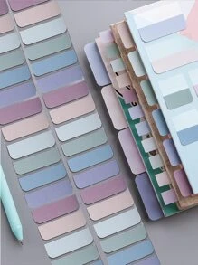 10 tab chỉ mục dính màu hỗn hợp, tab chỉ mục đa năng đơn giản để đánh dấu trang phân loại tệp - Nhiều màu - Xem 1