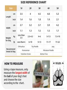 4入組透氣寵物鞋子適用於貓和狗狗適用於戶外