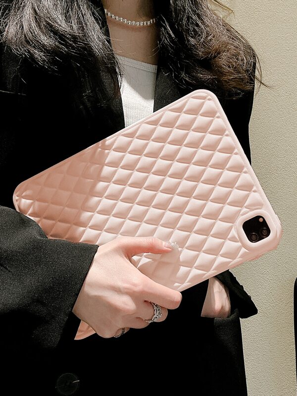 Plaid Embossed Case Compatible With iPad SHEIN USA