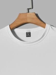 GENTILAND Áo thun & Áo lót Nam màu trơn Giải trí - trắng - Xem 4