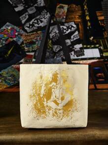 Warner Bros 100 Years X SHEIN Túi Xách tay Nữ Đồ họa Đôi tay cầm Sẵn sàng - Nhiều màu - Xem 2