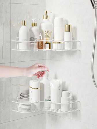 1入組透明浴室儲物架