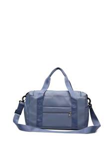 Large Capacity Nylon Travel Duffel Bag With Shoe Compartment & Wet Dry Separation Pocket, For Gym, Sports, Business Trip Back To School For Travel Gym Bag For Camping Cruise Essentials For Hiking Back To School For Summer