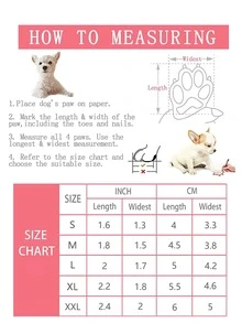 4pcs Reflective Pet Shoes For Cat And Dog For Outdoor - Black - View 3