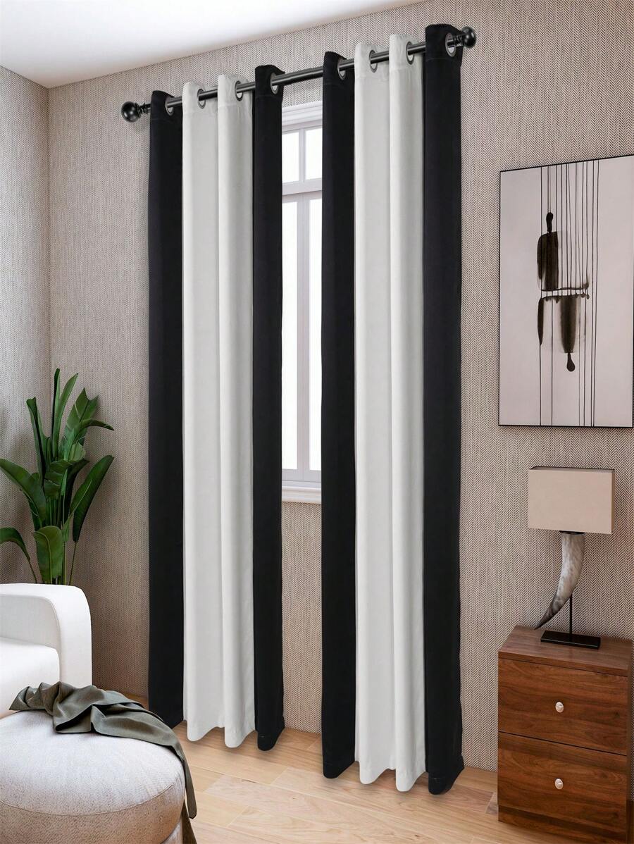 BONZER Two Tone Single Panel Curtain | SHEIN USA