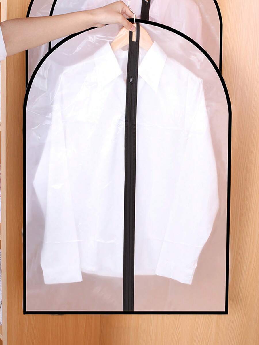 1入組便衣防塵罩透明PEVA掛衣收納袋家用 - 無色 - 查看 1