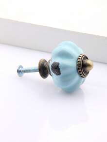 1入組陶瓷櫥櫃拉手家用南瓜形抽屜拉手 - 彩色 - 查看 6