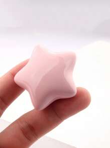 1pc Porcelain Cabinet Pull, Star Shaped Drawer Pull For Home - Baby Pink - View 6