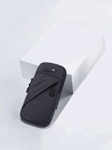 1pc Waterproof Running Arm Bag - Black - View 2