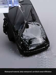 1pc Waterproof Running Arm Bag - Black - View 5