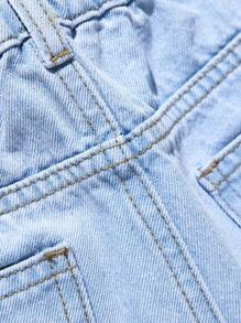 SHEIN Explorewe 男童休闲百搭常规版型舒适牛仔短裤