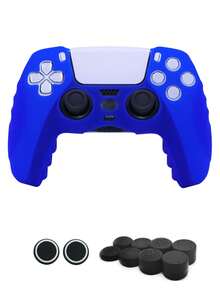 11入組素色矽膠套和鈕扣帽子套套裝適用於PS5 - 彩色 - 查看 1