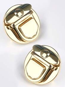 2pcs Iron DIY Lock DIY Accessories Replacement Reusable Bag Accessories Handbag Tote Bag Backpack Bag Present - Gold - View 1