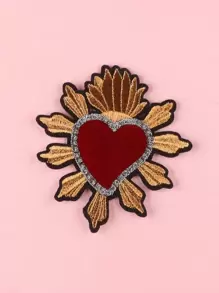 1pc Heart Design Iron-on Patch