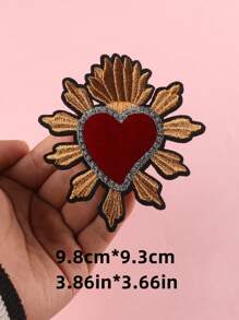 1pc Heart Design Iron-on Patch
