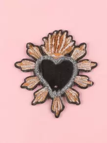 1pc Heart Design Iron-on Patch